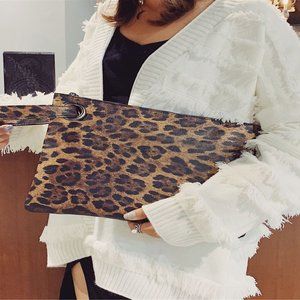 Leopard Print Portable Travel Bags